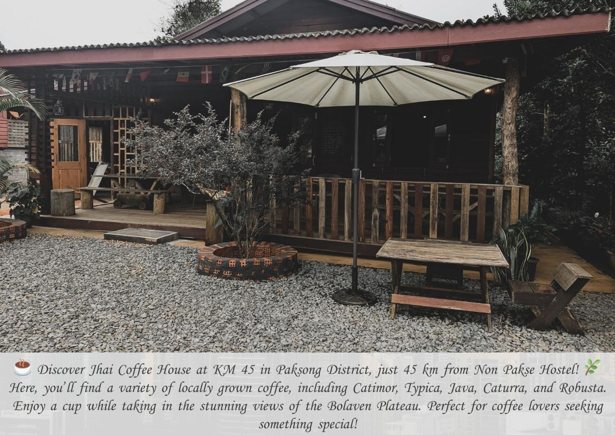 Non Pakse Hostel & Coffee House Luaran gambar